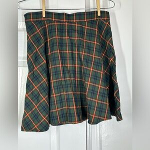 SHEIN Plaid mini skirt high rise size medium